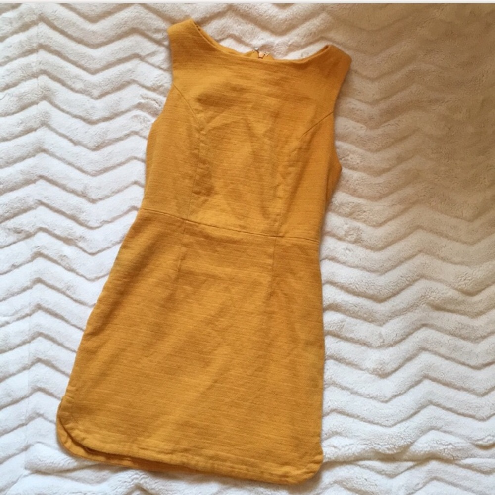 F21 GOLD MINI DRESS